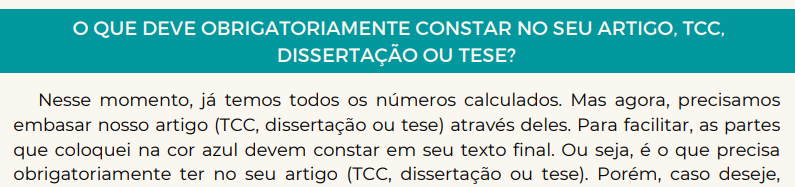 O que deve constar obrigatoriamente em seu texto