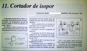 Projeto do Cortador de Isopor