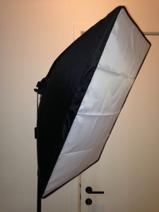 Iluminador Softbox para filmagens e fotos