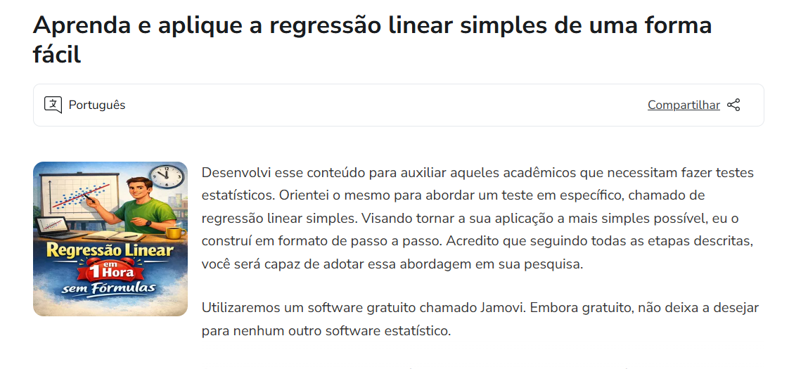 Cursos EAD regressão linear