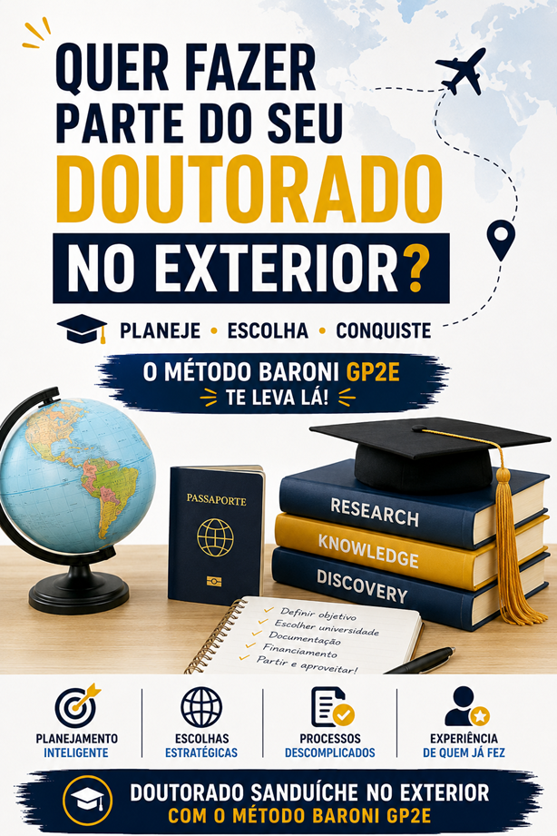 Quer fazer parte do seu doutorado no exterior?
